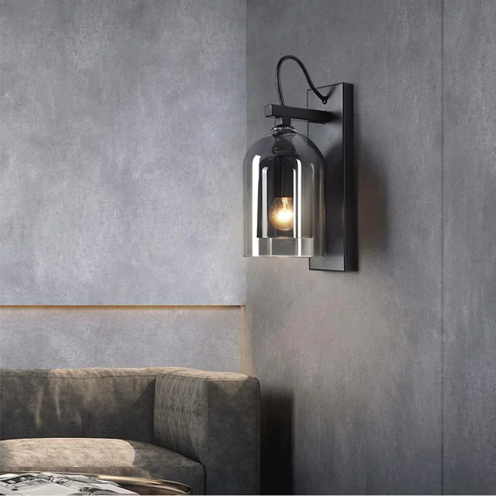 Audara-Scandinavian Bedroom Bedside Wall Lamp Creative B&B Hotel Wall Lights Designer Living Room Background Wall Sconces Light Luxury Simple Glass Mounted Lighting Fixture