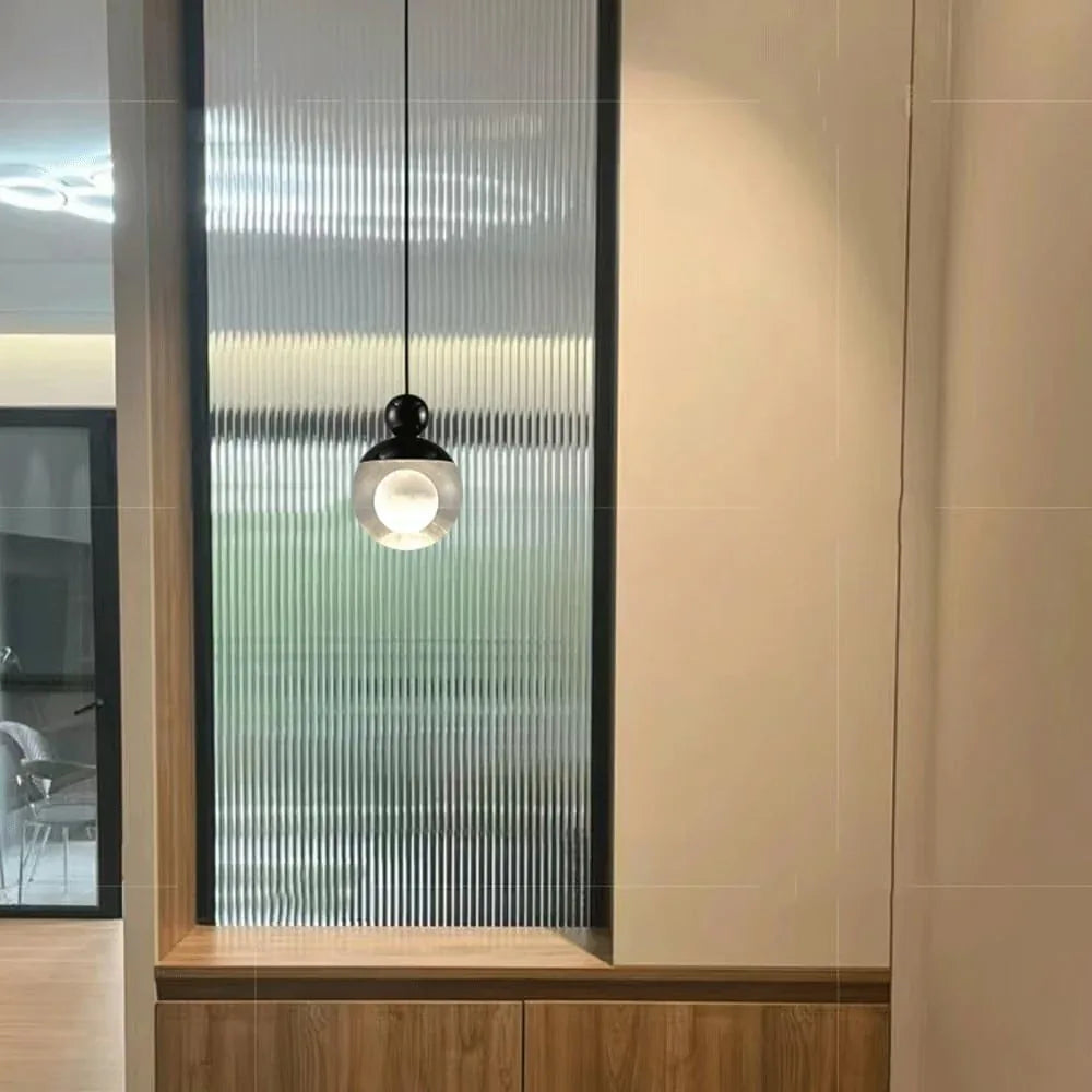 Audara-4-in Crystal Pendant Light, Decorative Lighting Fixture, Bohemian Style, European Minimalist Style, Suitable for Bedrooms, Hotel Entryways, Kitchen Islands, and Other Scenarios.