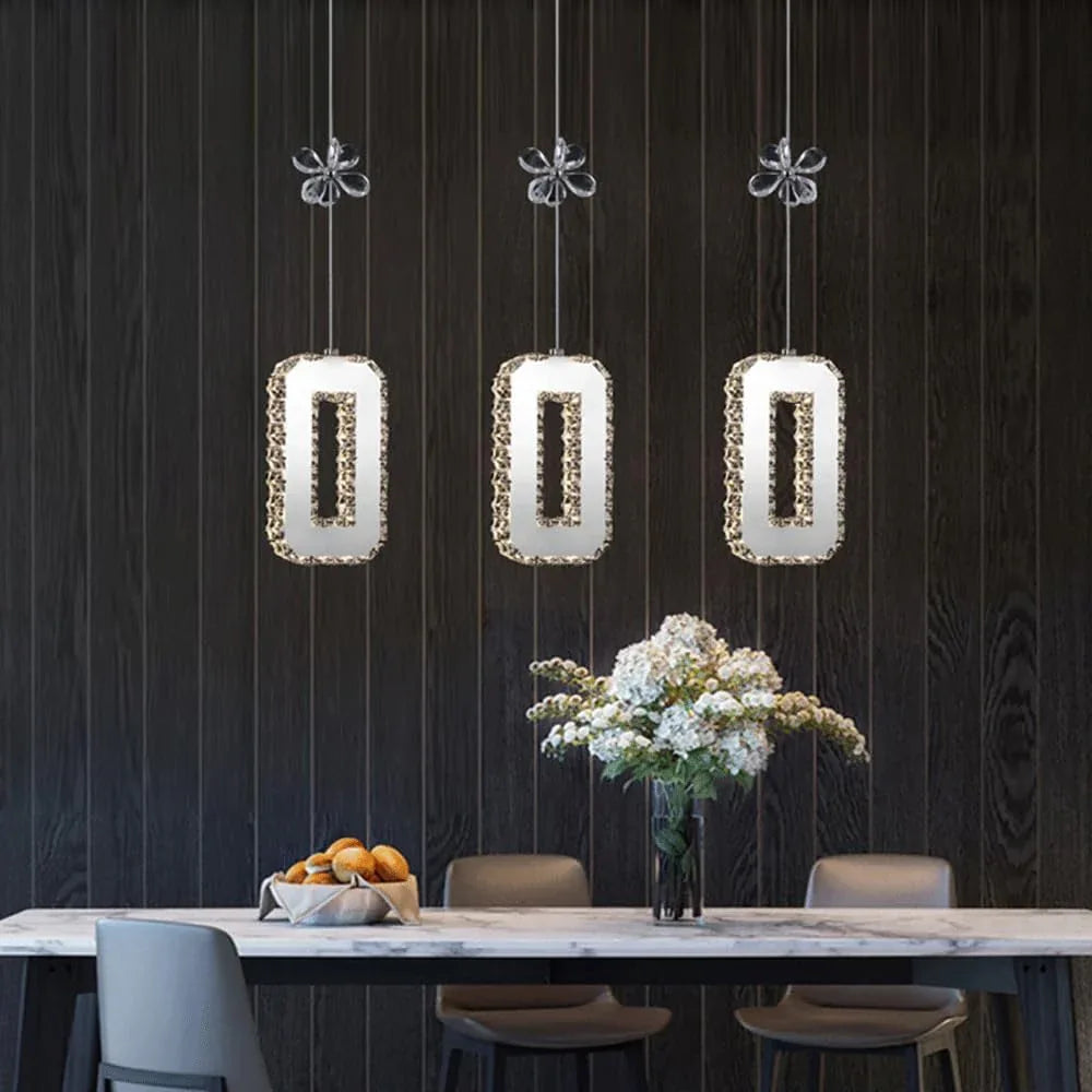 Audara-Crystal Pendant Light, 5-inch Creative Mini Pendant Lights, Suitable for Modern Minimalist, Bohemian, and European Styles, Ideal for Bedrooms, Hotel Kitchens, Islands, Entryways, Etc.