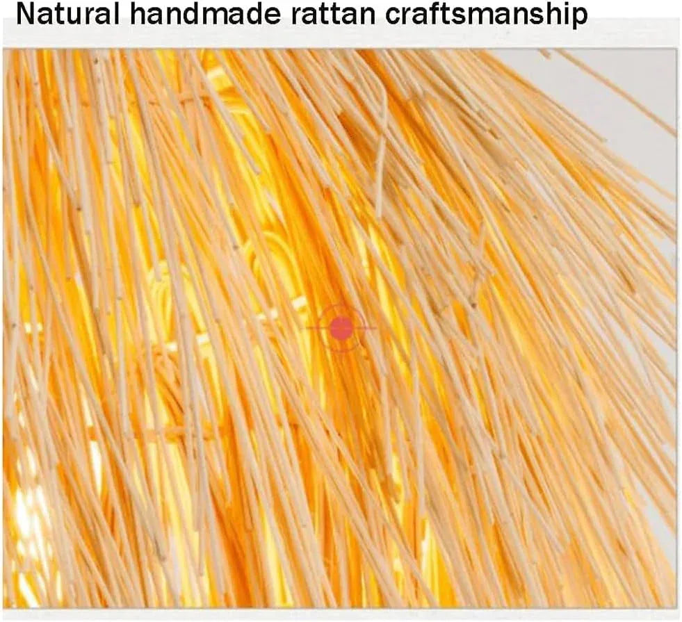 Audara-Simple Natural Chandeliers/Bohemian Chinese Pendant Light/Custom Bamboo Woven Handmade Lighting Fixture/B&B Cafe Living Room Hallway Rustic Hotpot Shop Dining Room Beach Botanical Area Hanging