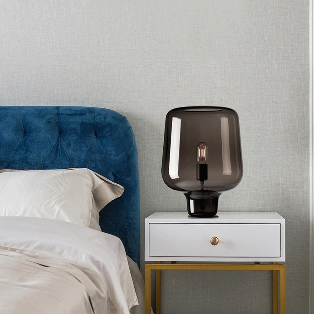 Audara-Scandinavian Simple Bedroom Study Desk Light Creative Fashion Glass Desk Lamp Cabinet Bedside Living Room Couch Side Table Lamp Bar Farmhouse Villa Hotel Decoration Lighting Fixture