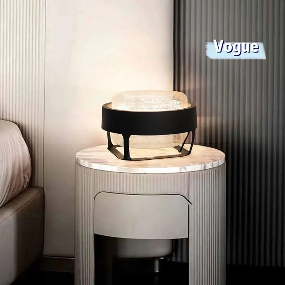 Audara-Italian Designer Showroom Living Room Bedroom Desk Light Luxury Metal Glass Desk Lamp Hotel Front Desk Coffee Shop Table Lamp Villa Club Library Decoration Lighting Fixture