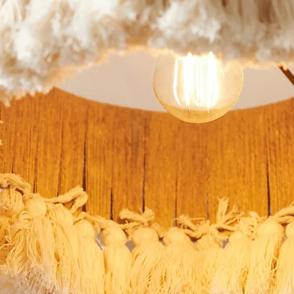 Audara-Romance Française de Style ScandinaveLustres/Nouvelle Suspension Chinoise/Luminaire Tressé Main/Chambre d'Hôtes CampagneMaison de ThéBalconCouloirStudioRestaurant de FondueLampe Suspendue