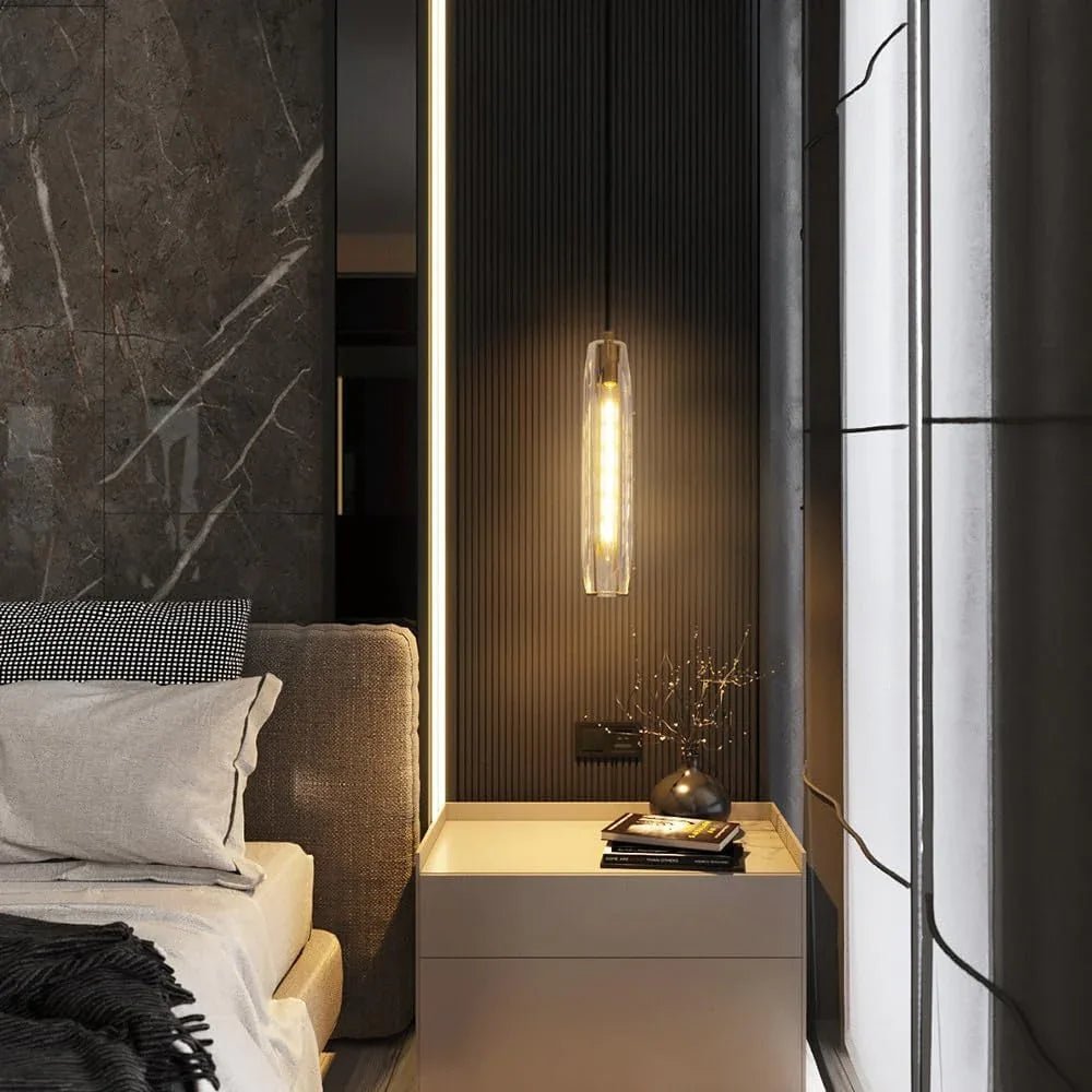 Audara-Crystal Pendant Light, 3-inch Small Decorative Light Fixture, Suitable for Modern Minimalist, Bohemian, and European Styles, Ideal for Bedrooms, Hotel Rooms, Kitchen Islands, Entryways, Etc.