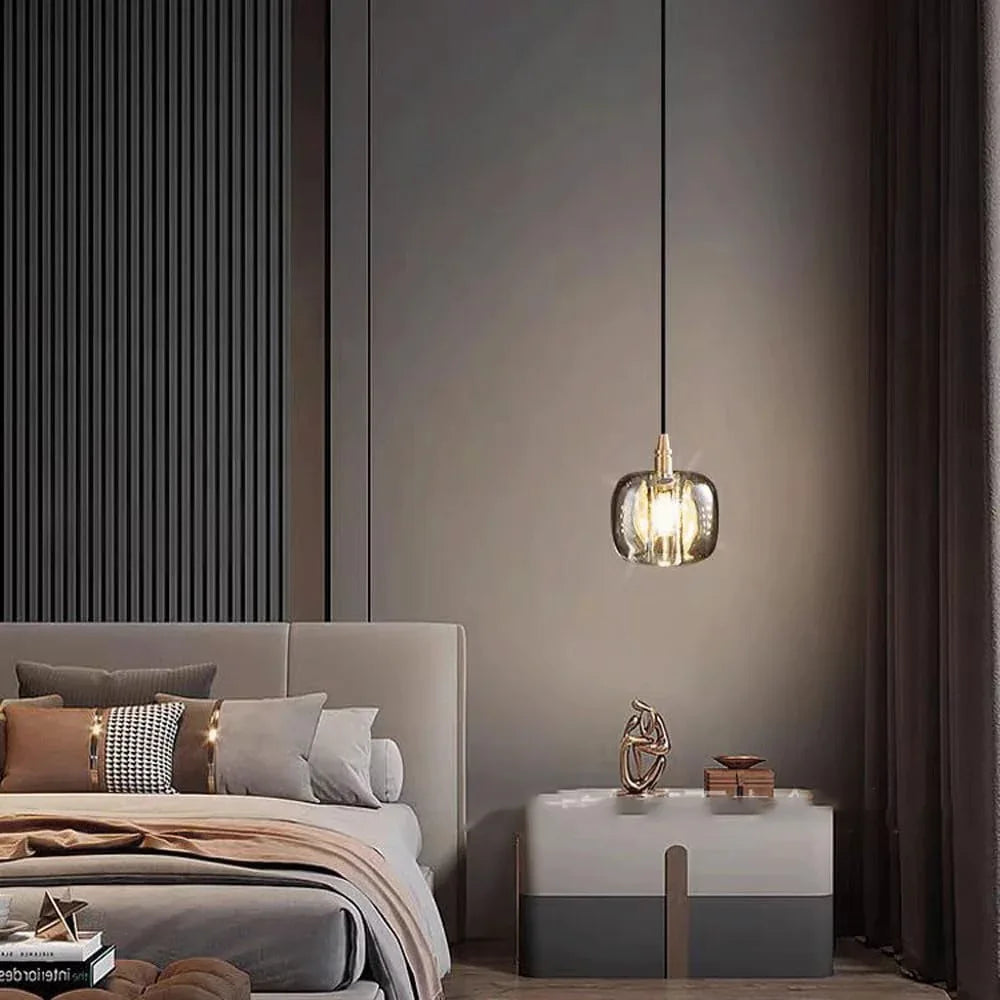 Audara-Crystal Pendant Light, 4.3 Inches, Small Decorative Pendant Light, Modern And Light Luxury Style, Suitable For Lighting In Various Places Such As Bedrooms, Hotels, Restaurants, Kitchen Islands,