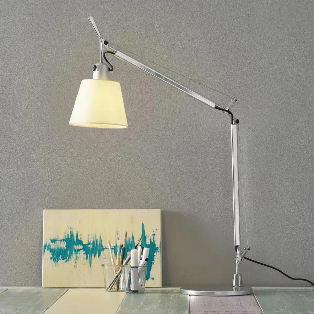 Audara-Modern Creative Foldable Study Room Desk Light Adjustable Angle Portable Hardware Fabric Desk Lamp Suitable for Hotel Guest Room Table Lamp Operating Table Nongjiale Tea House Lighting Fixture