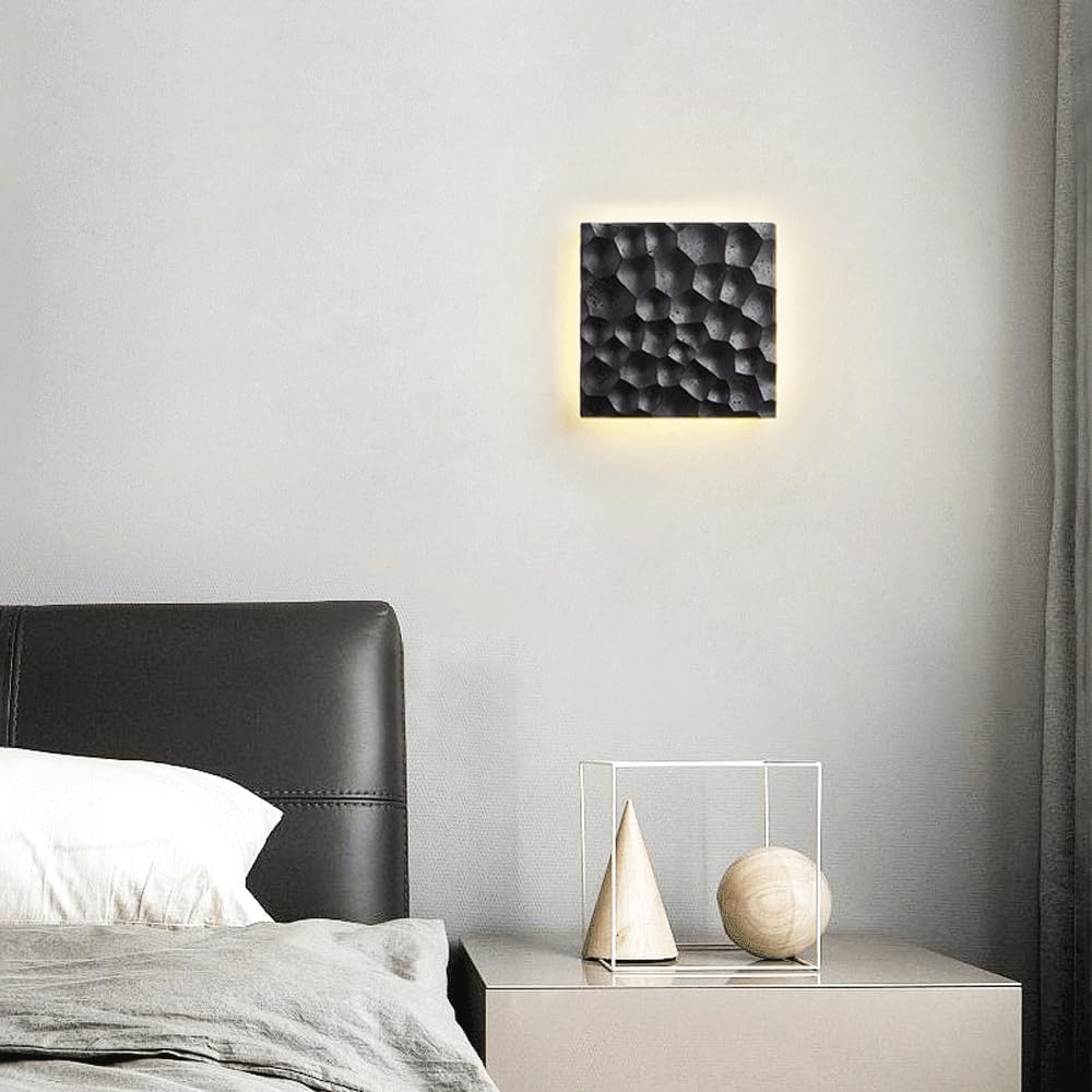 Audara-Italian Minimalist Wall Lamp Postmodern Black Hole Stone Creative Wall Lights Designer Living Room Back Wall Sconces Jane Bedroom Bedside Decorative Mounted Lighting Fixture