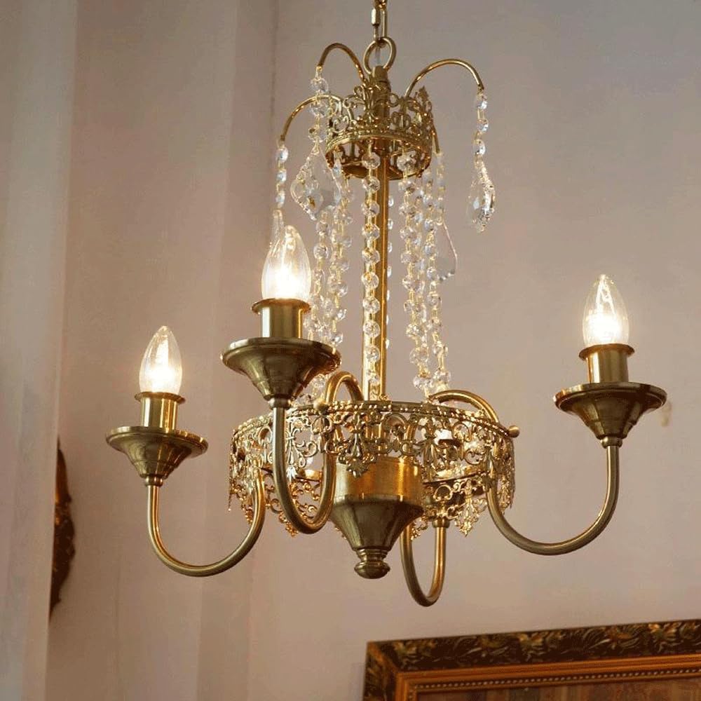 Audara-18-inch Crystal Chandeliers Can Be Installed in Various Spaces Such As Bedrooms, Hotels, and Kitchen Islands. Glass Round Chandelier for Living Room in Minimalist European Style.