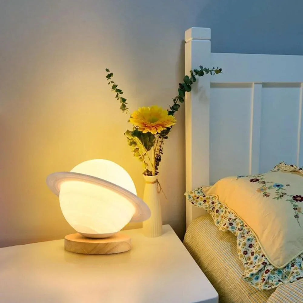 Audara-Creative Simple Children's Room Bedroom Bedside Desk Light Planet Moon Small Desk Lamp Living Room Study Dormitory Table Lamp Villa Flower Shop Clothing Store Decoration Lighting Fixture
