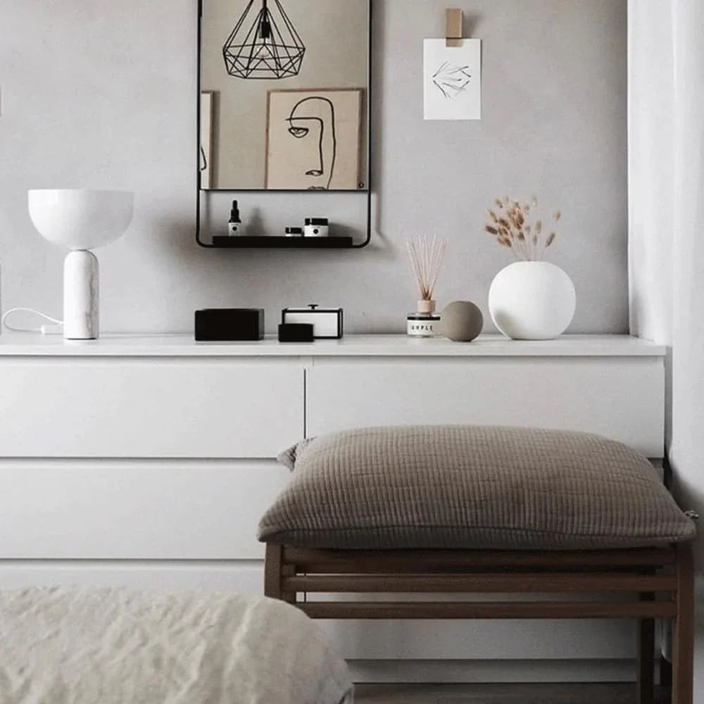 Audara-Scandinavian Minimalist Bedroom Bedside ReadDesk Light Creative Design Glass Marble Desk Lamp Living Room Counter Study Office Table Lamp Hotel Front Desk B&B Clubhouse Lighting Fixture