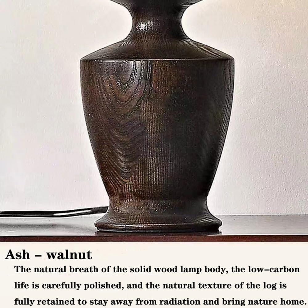 Audara-Chinese Retro Hotel Café Decoration Desk Light Warm Romantic Fabric Wood Desk Lamp Farmhouse Homestay Shopping Mall Lounge Area Lighting Fixture Display Window Living Room Bedroom Table Lamp