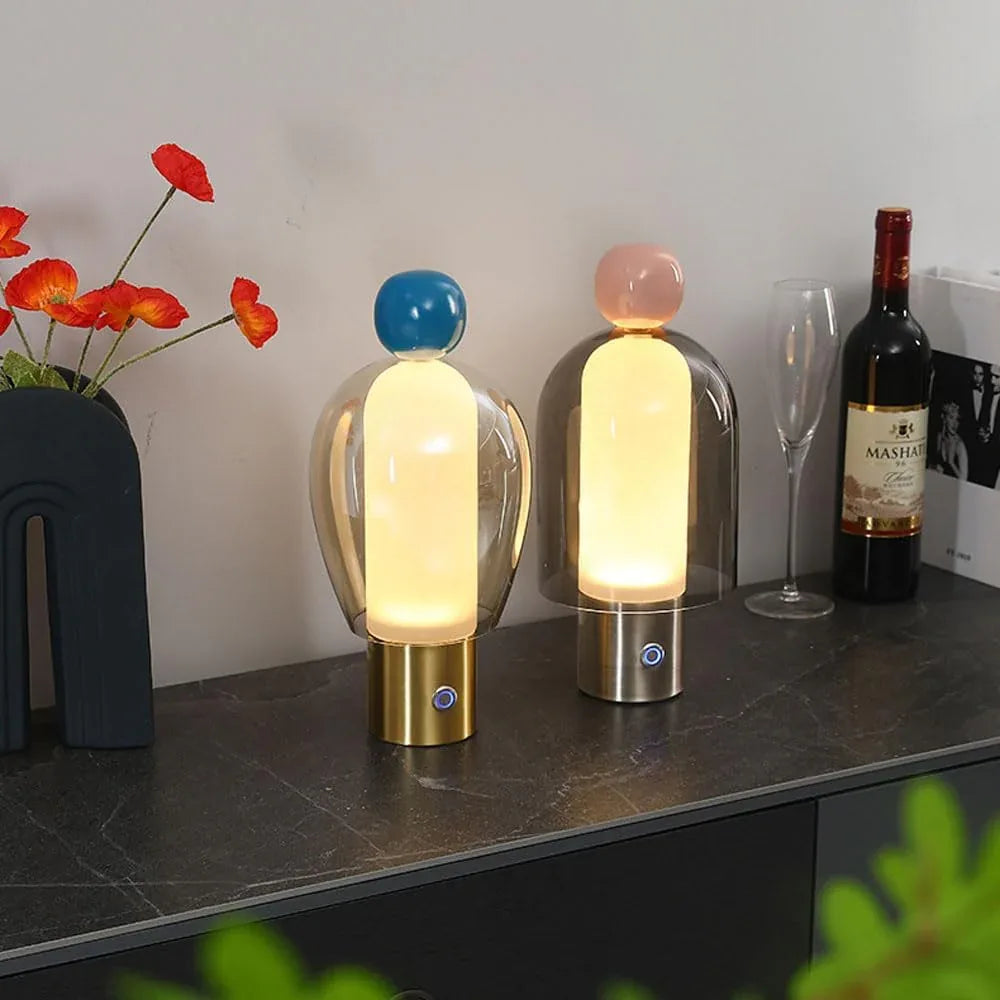 Audara-Creative Designer Model Office Living Room Study Desk Light Modern Luxury Glass Desk Lamp Bedroom Bedside Apartment Villa Table Lamp Cafe Mall Children's Room Lighting Fixture