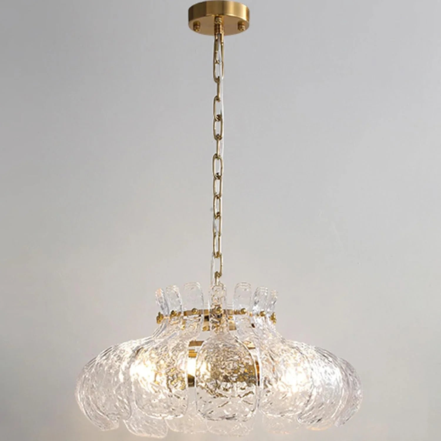 Audara-20-inch Crystal Chandeliers Can Be Installed in Various Spaces Such As Bedrooms, Hotels, and Kitchen Islands. Glass Chandelier for Living Room in Minimalist European Style.