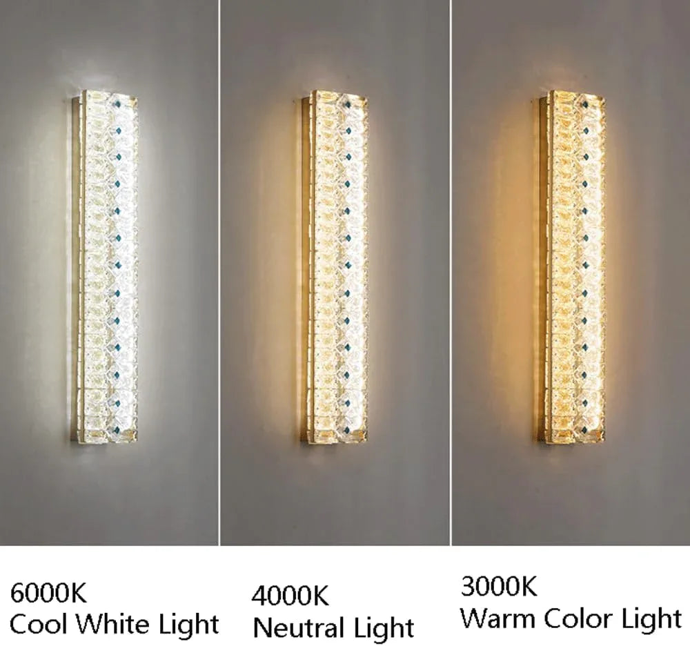 Audara-Modern Minimalist Wall Lamp Bedroom Bedside Ambience Sense Wall Lights Italian Light Luxury Crystal Sconces Scandinavian Background Wall Living Room Decorative Mounted Lighting Fixture