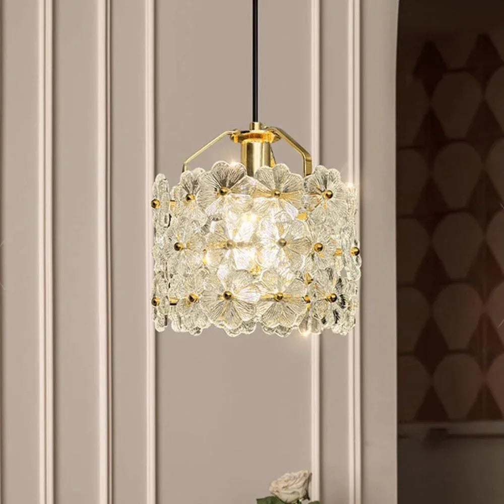 Audara-8-inch Crystal Chandeliers Can Be Installed in Various Spaces Such As Bedrooms, Hotels, and Kitchen Islands. Small Chandelier for Living Room in Minimalist European Style.