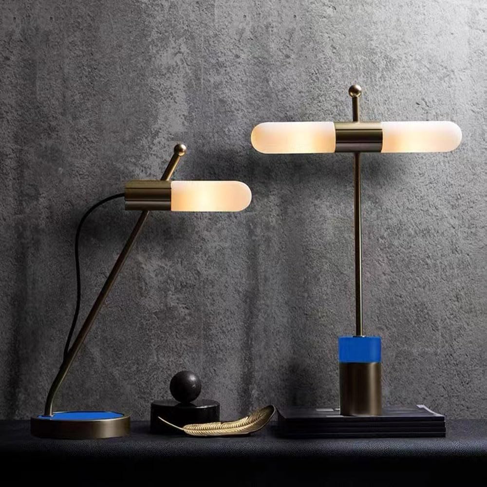 Audara-Modern Simple Study Room Model Room Background Wall Desk Light Personalized Creative Single Lamp Glass Desk Lamp B&B Warehouse Office Lighting Fixture Club Mall Hotel Front Desk Table Lamp