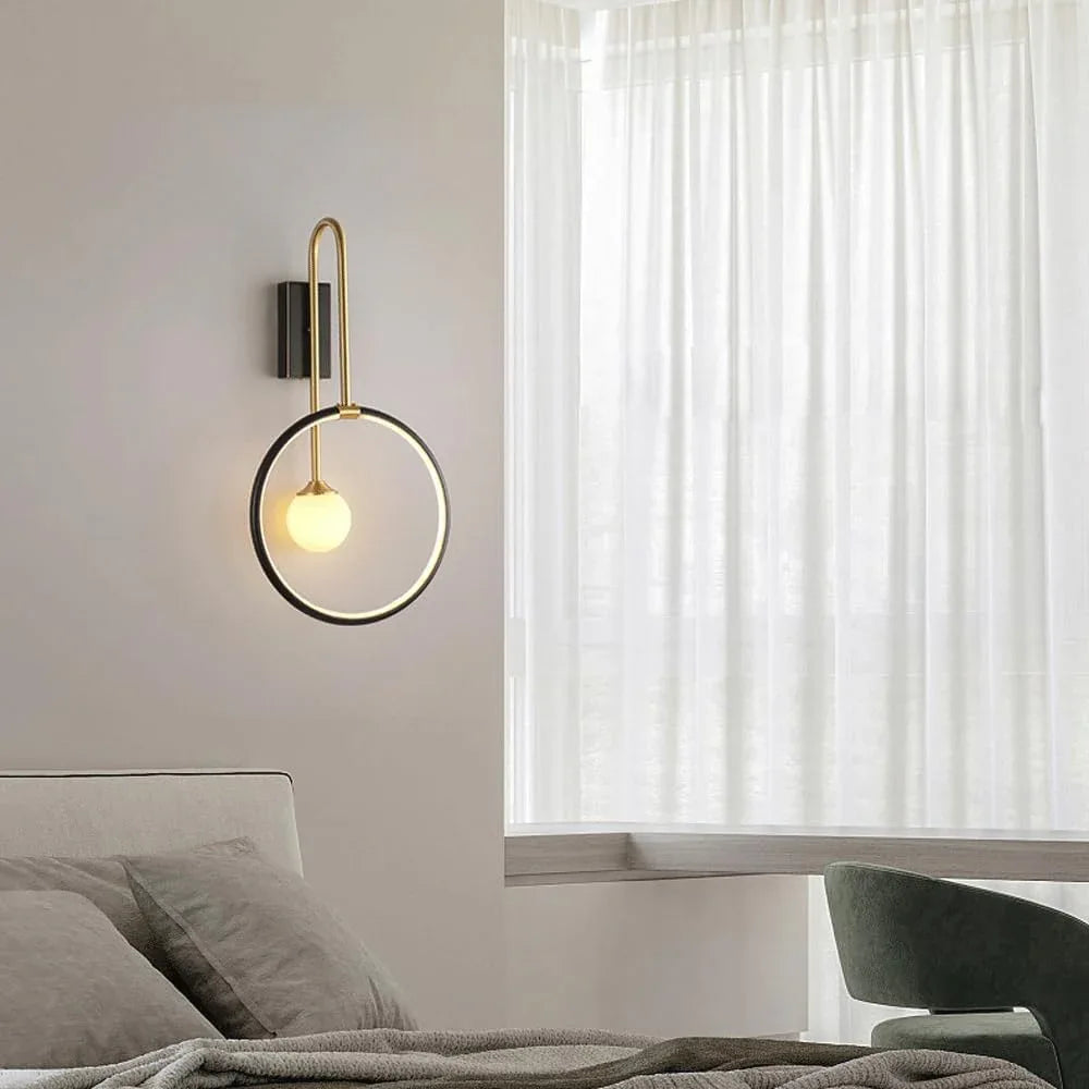Audara-Scandinavian Light Luxury Wall Lamp Modern Bedroom Bedside Wall Lights Creative Study Room Decorative Sconces Aisle Corridor Entrance Mounted Lighting Fixture