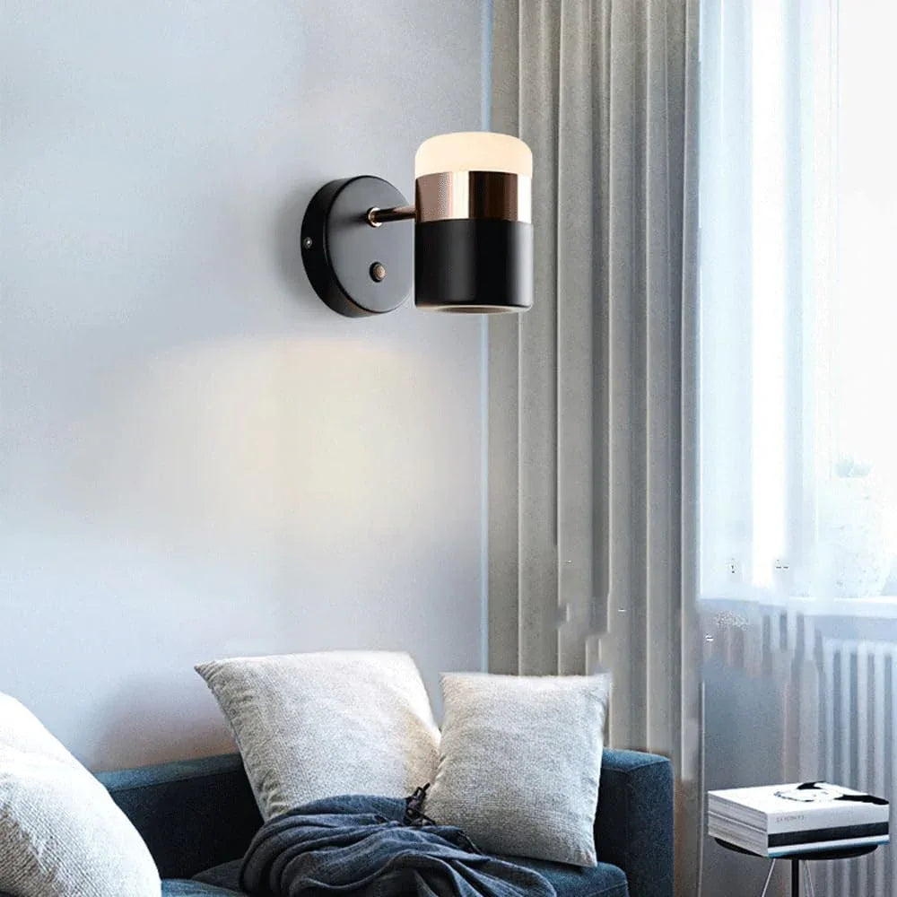 Audara-Designer Living Room Study Wall Lamp Bedroom Bedside Reading Wall Lights Rotatable Simple LED Sconces Scandinavian Creative Art Mounted Lighting Fixture