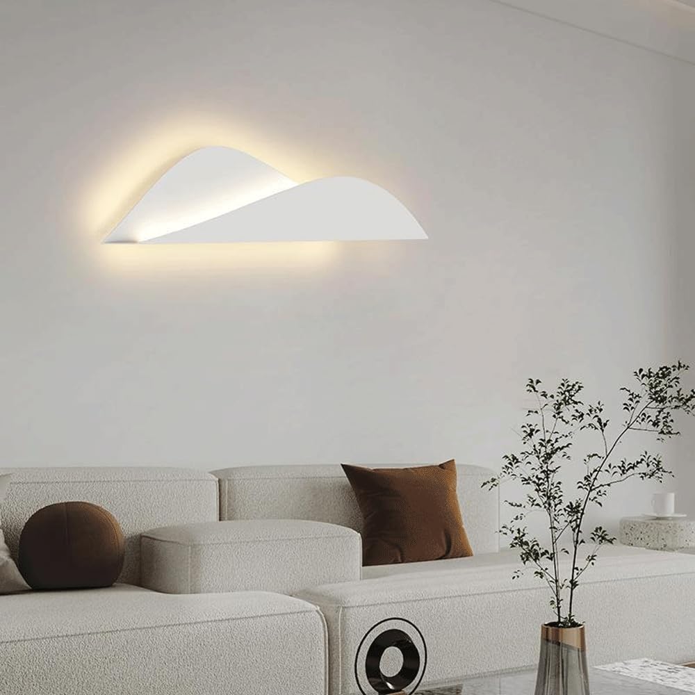 Audara-Cream Wind Bedside Wall Lamp Modern Minimalist LED Wall Lights Scandinavian Creative Clouds Sconces Living Room Background Wall Corridor Mounted Lighting Fixture