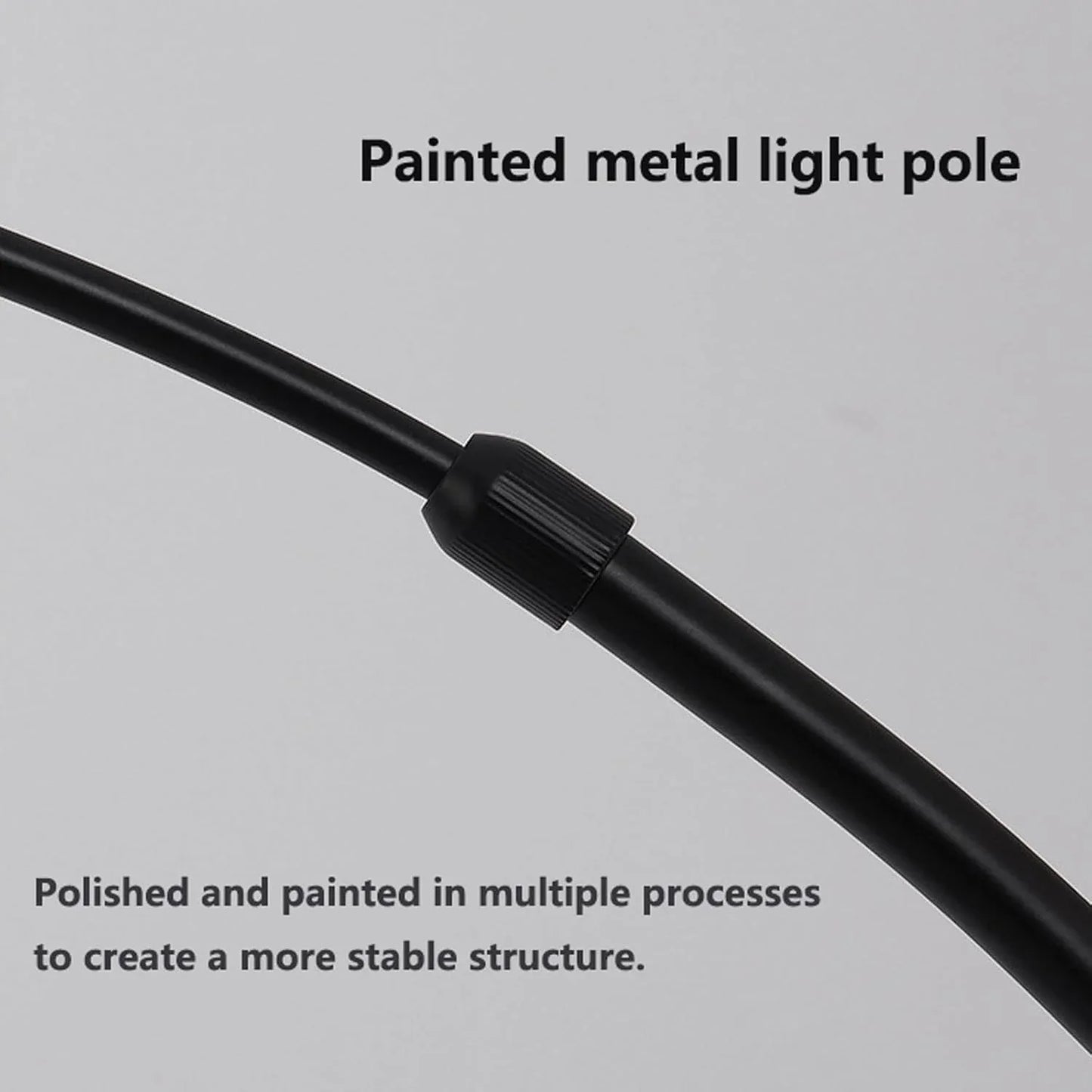 Audara-Creative Remote Control Stepless Dimming Living Room Floor Lamp Single Light Source E26 Retractable Black Metal Standing Lamp Bedroom Study Room Torchiere Dining Room Decoration Lighting Fixture