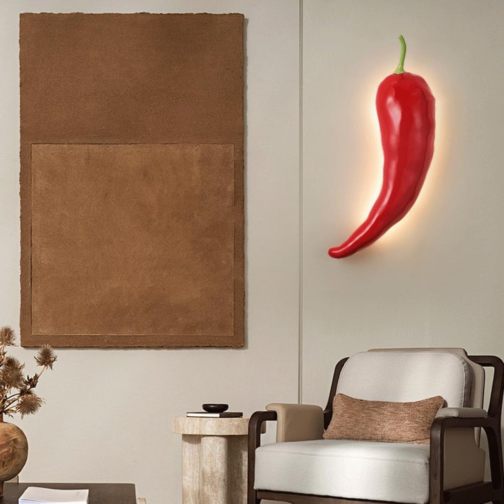 Audara-New Chinese Chili Pepper Wall Lamp Designer Creative Simple Wall Lights Wabi-sabi Wind Tea Room Art Sconces Living Room Backdrop Decoration Mounted Lighting Fixture