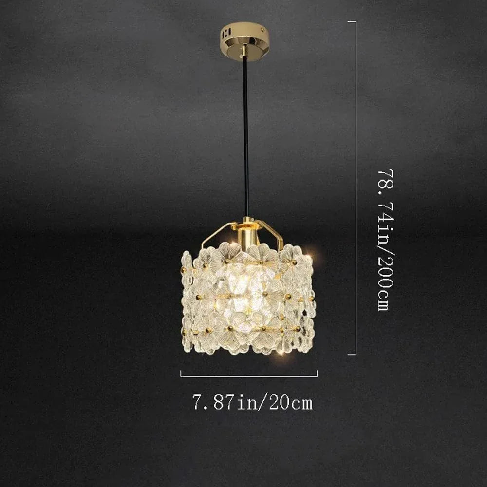 Audara-8-inch Crystal Chandeliers Can Be Installed in Various Spaces Such As Bedrooms, Hotels, and Kitchen Islands. Small Chandelier for Living Room in Minimalist European Style.