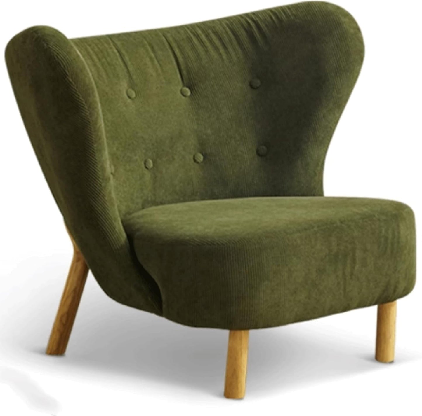Audara-Floral Fabric Leisure Single Sofa Chair 34 Inch Small-Sized Compact Living Room Chairs with Wrap Around Wingback Chair Furniture Suitable for Bedrooms, Offices, and Hotels