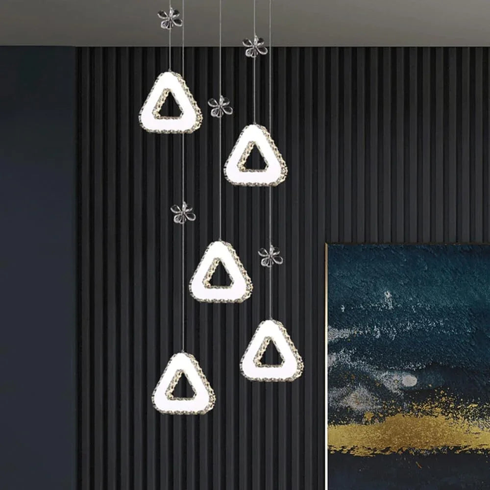 Audara-Crystal Pendant Light, 6-inch, Creative Mini Pendant Lights, Suitable for Modern, Minimalist, Bohemian, and European Styles, Ideal for Bedrooms, Hotel Kitchens, Islands, Entryways, Etc.