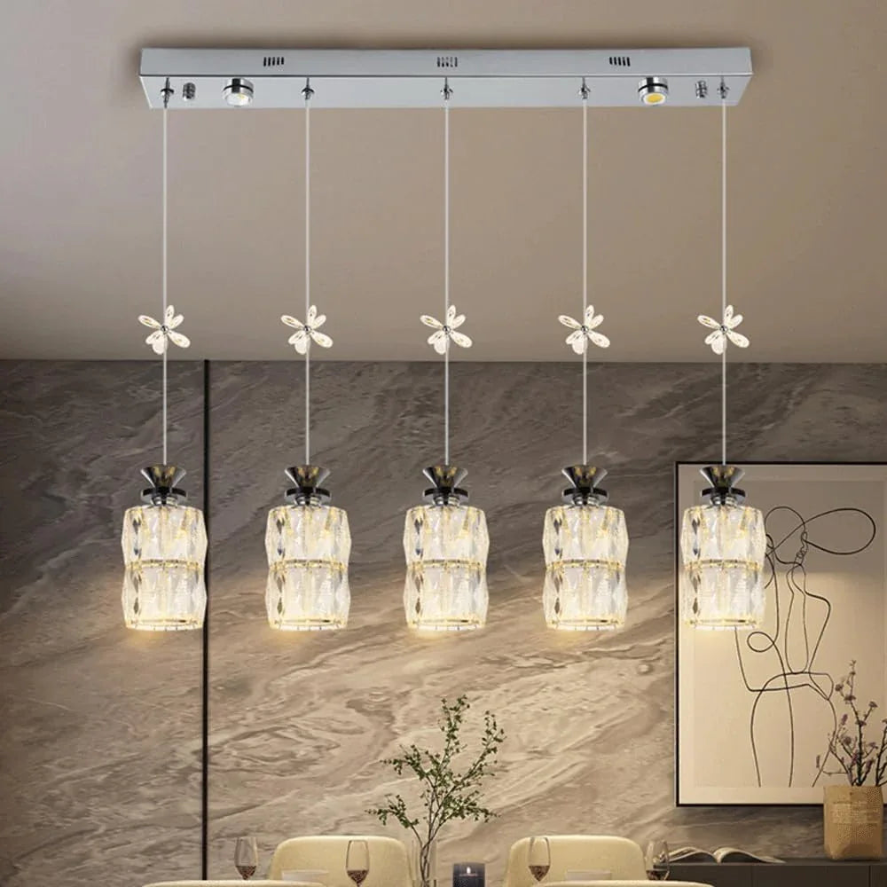 Audara-Crystal Pendant Light, 4-inch, Creative Decorative Lamp. Suitable for Modern, Minimalist, Bohemian, and European Styles. Ideal for Bedrooms, Hotel Rooms, Kitchens, Islands, Entryways, Etc.
