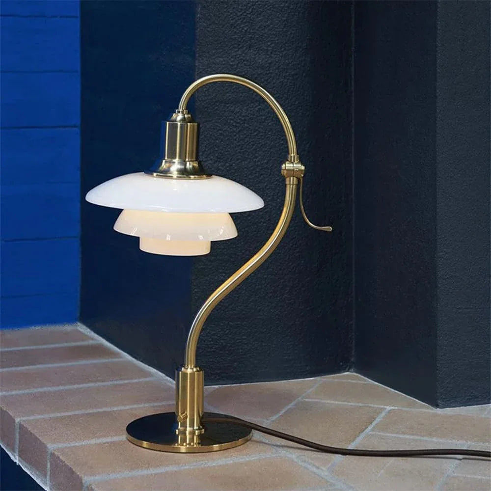 Audara-European Creative Bedroom Study Desk Light Luxury Classic Metal Glass Desk Lamp Living Room Sofa Bedside Table Lamp Cafe Villa B&B Hotel Front Desk Decoration Lighting Fixture
