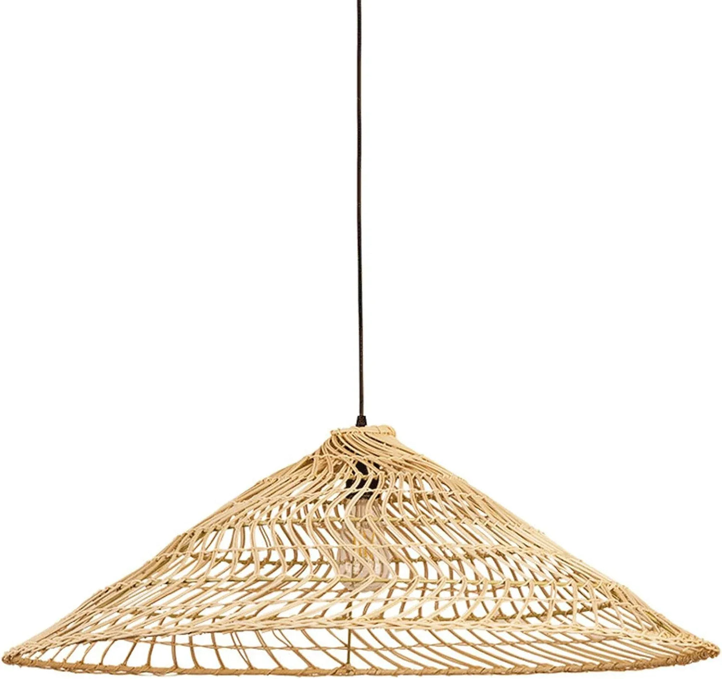 Audara-20-inch Woven Pendant Light Bohemian, Wabi-Sabi, and Multi-Style Ceiling Light Fixture Suitable for Bedrooms, Hotels, Study Rooms, Dining Areas, Entryways, and More Retro Lamp