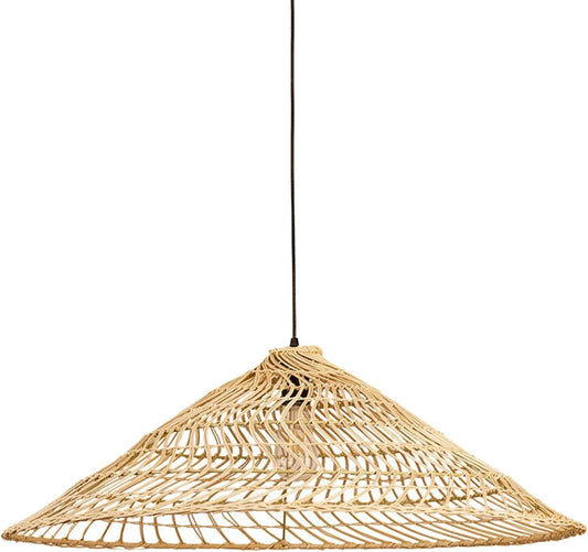 Audara-20-inch Woven Pendant Light Bohemian, Wabi-Sabi, and Multi-Style Ceiling Light Fixture Suitable for Bedrooms, Hotels, Study Rooms, Dining Areas, Entryways, and More Retro Lamp