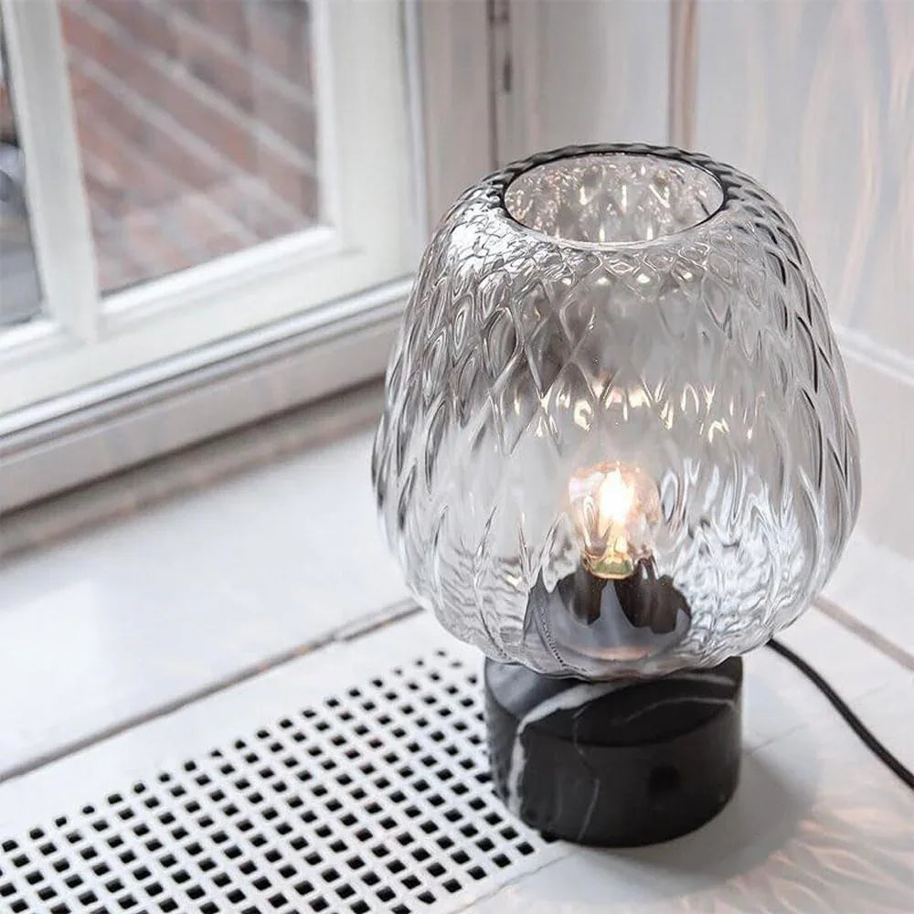 Audara-Scandinavian Designer Model Showroom Villa Cafe Desk Light Luxury High-end Glass Marble Desk Lamp Hotel Front Desk B&B Farmhouse Rustic Table Lamp Club Living Room Bedroom Lighting Fixture