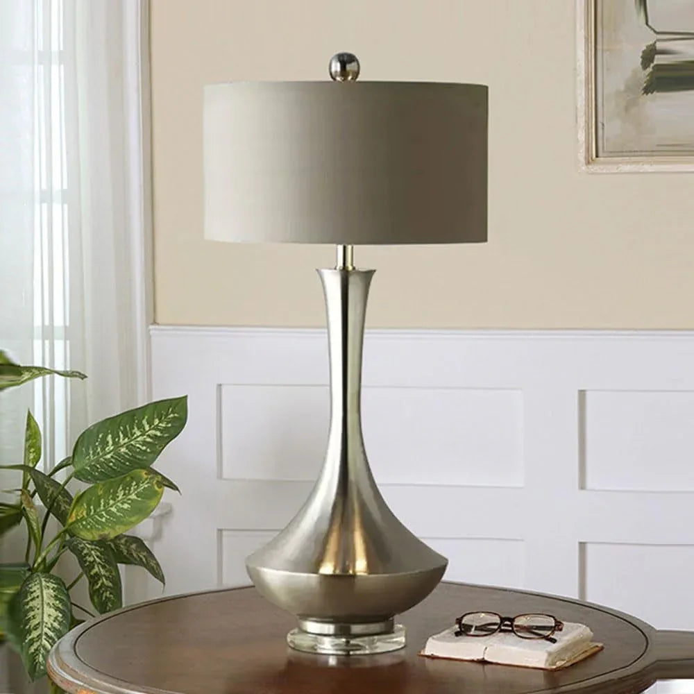 Audara-American Simple Living Room Study Office Desk Light Personalized Creative Fabric Metal Desk Lamp Hotel Cafe Restaurant Table Lamp Model Room Mall Front Desk Decoration Lighting Fixture