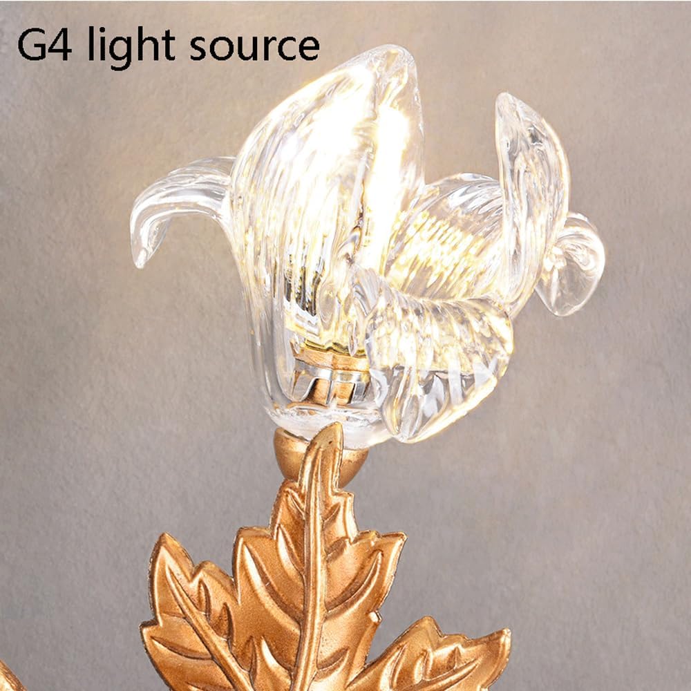 Audara-Postmodern Light Luxury Full Copper Wall Lamp Simple Living Room Background Wall Lights Creative Bedside Lamp Corridor Mounted Luxury Fashion Crystal Lighting Fixture