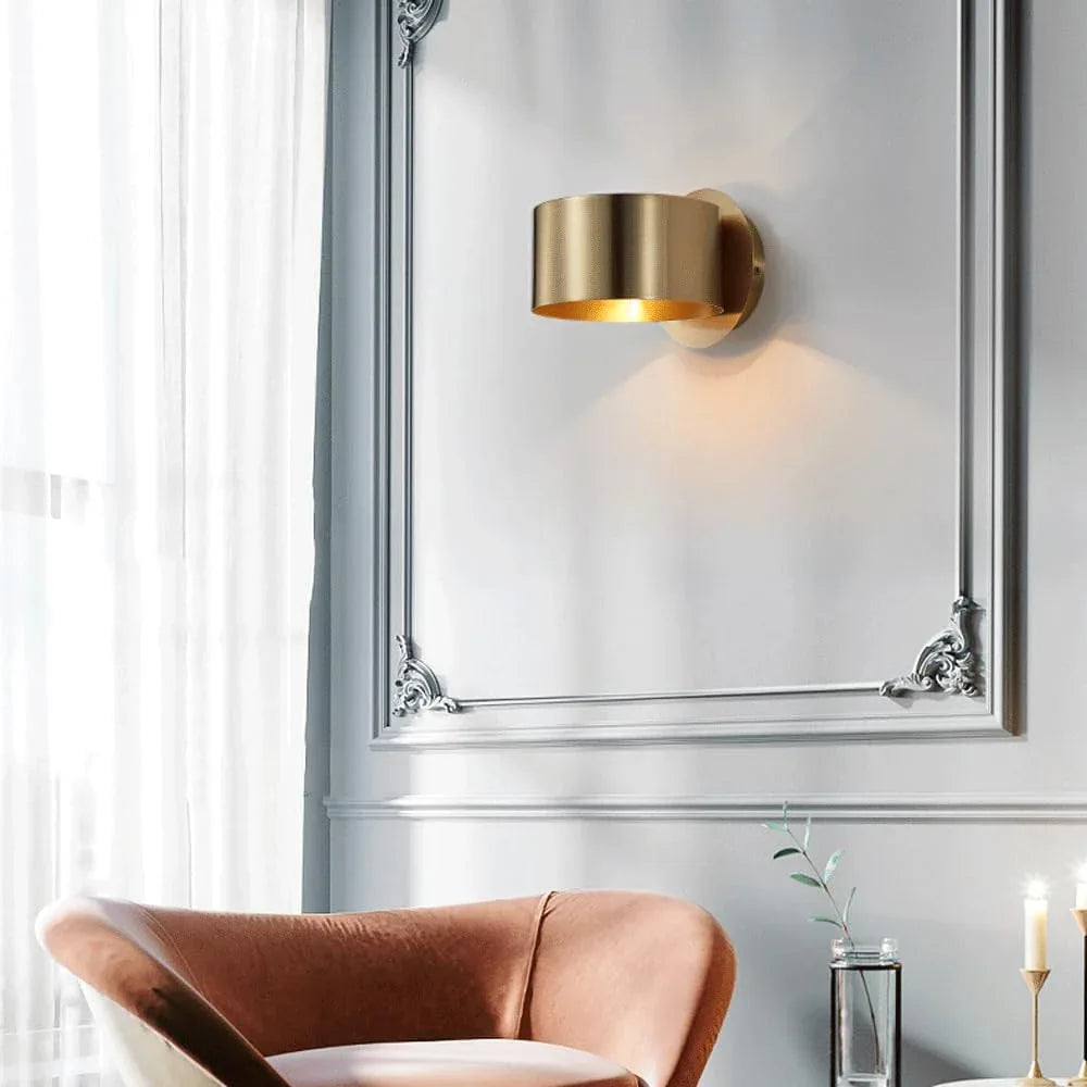 Audara-Creative Bedroom Bedside Wall Lamp Scandinavian Simple Metal Wall Lights American Industrial Style Decorative Sconces Aisle Corridor Entrance Mounted Lighting Fixture