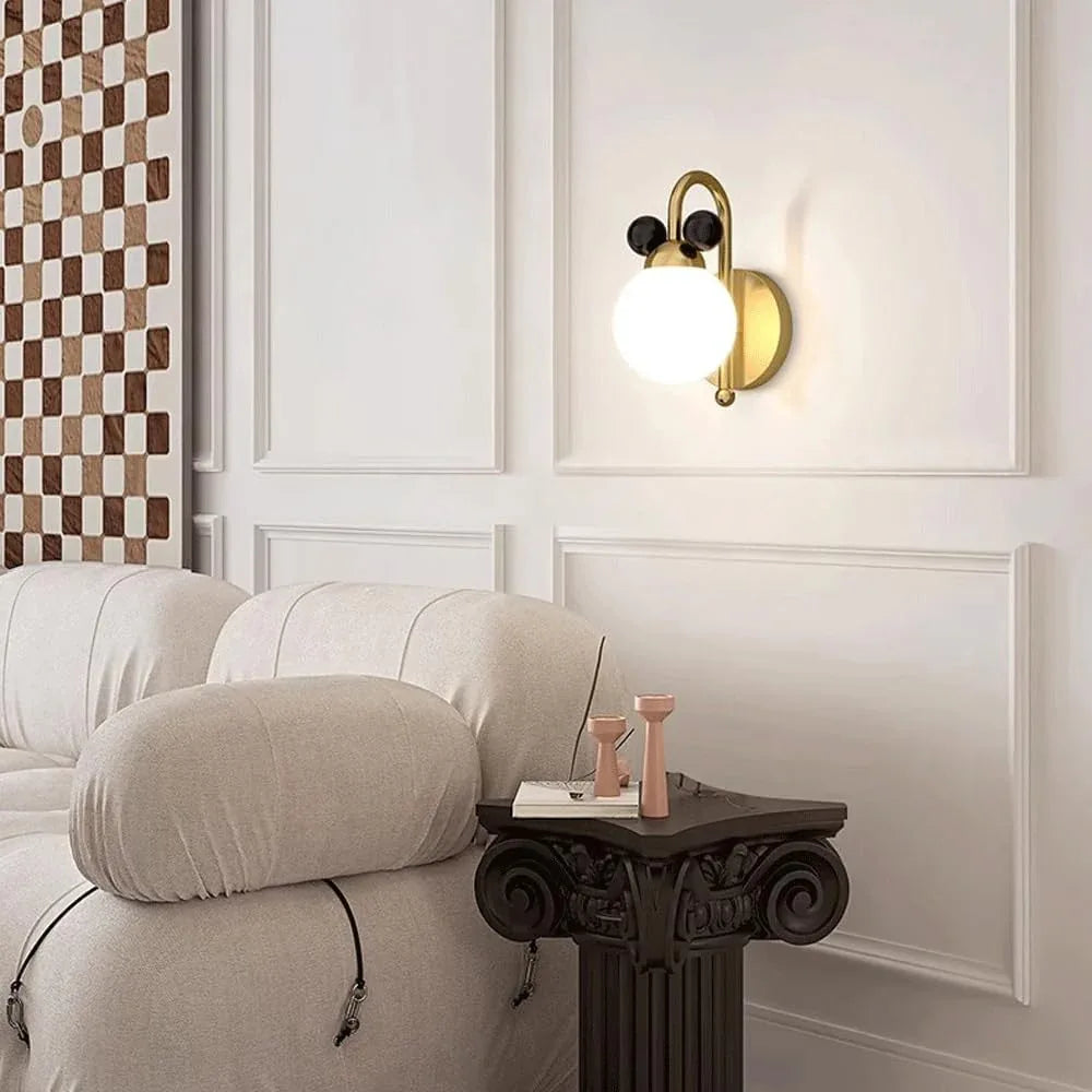 Audara-French Medieval Wall Lamp Cream Wind Children's Room All Copper Wall Lights Bedroom Headboard Background Wall Sconces Warm Romantic Design Art Mounted Lighting Fixture