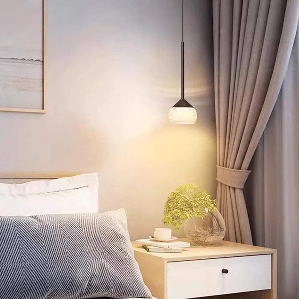Audara-Crystal Pendant Light, 3.5in, European Modern Minimalist Style, Suitable for Installation in Various Spaces Such As Bedrooms, Hotels, Restaurant Entryways, Cafes, and Kitchen Islands.