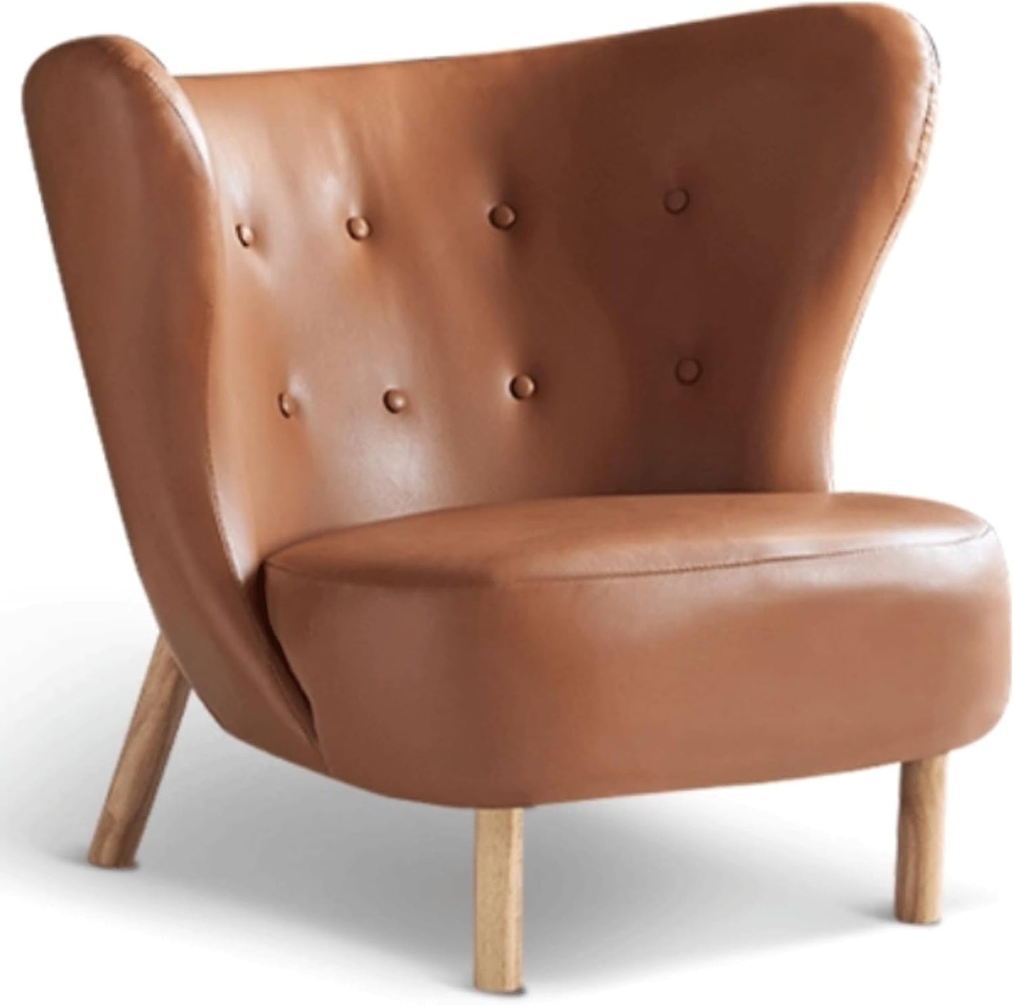 Audara-Floral Fabric Leisure Single Sofa Chair 34 Inch Small-Sized Compact Living Room Chairs with Wrap Around Wingback Chair Furniture Suitable for Bedrooms, Offices, and Hotels