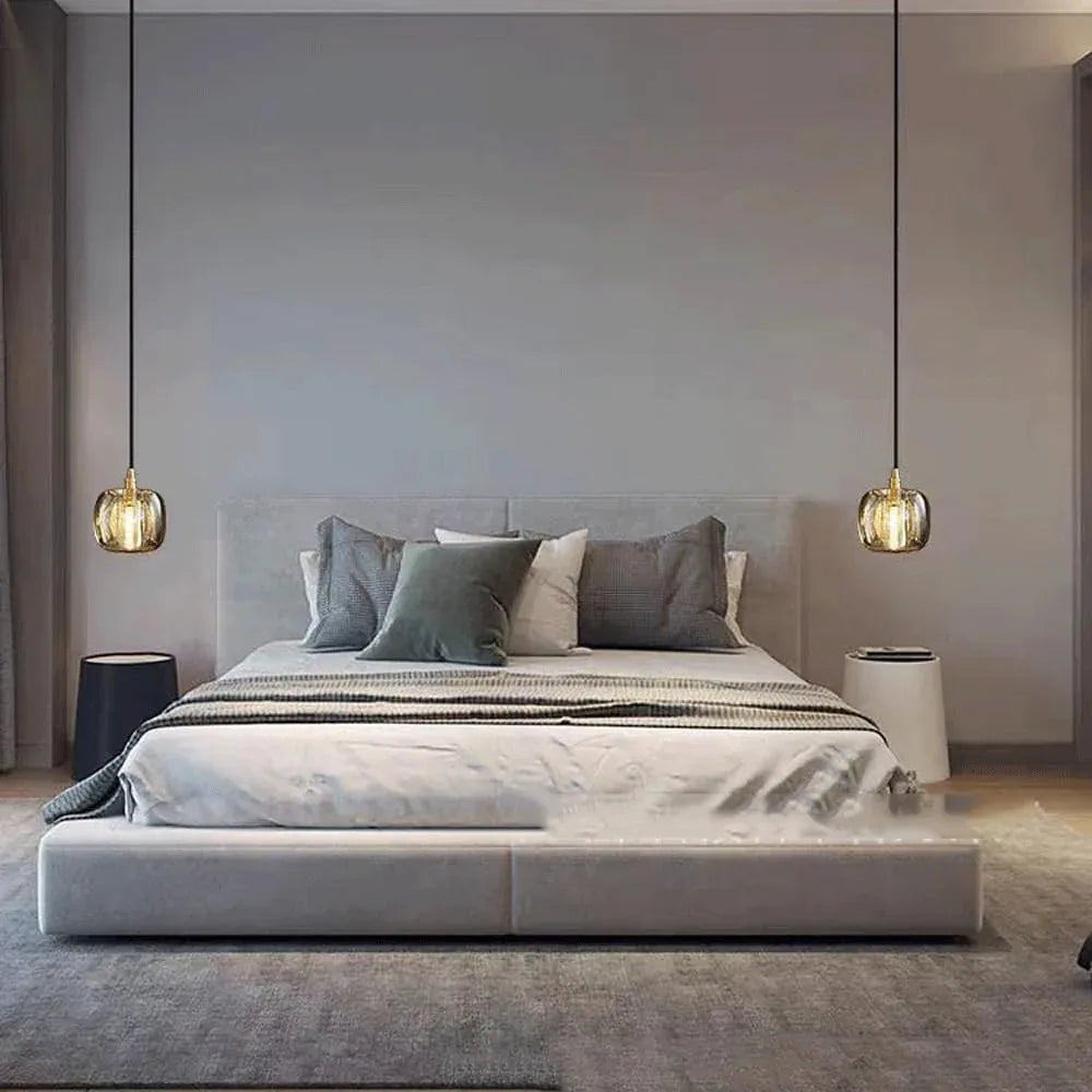 Audara-Crystal Pendant Light, 4.3 Inches, Small Decorative Pendant Light, Modern And Light Luxury Style, Suitable For Lighting In Various Places Such As Bedrooms, Hotels, Restaurants, Kitchen Islands,
