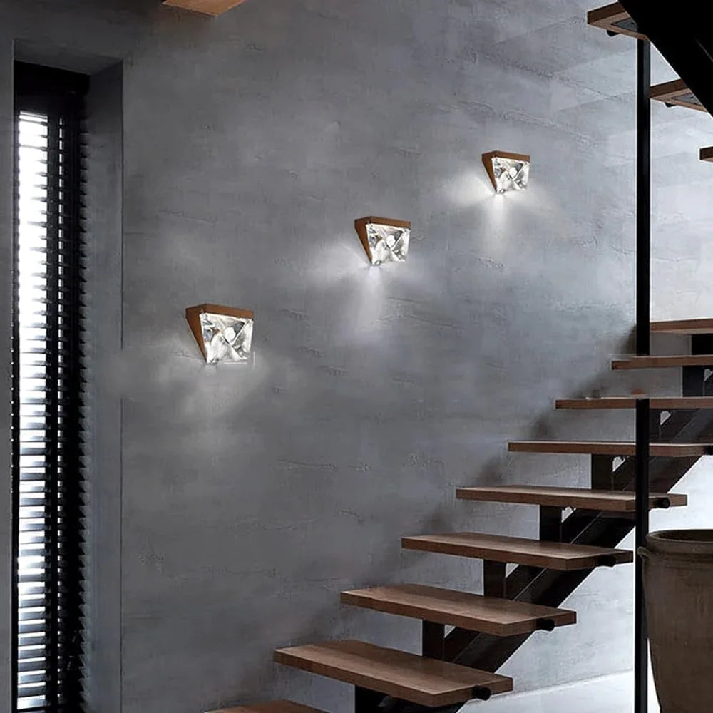 Audara-Scandinavian Bedroom Bedside Wall Lamp Hotel Light Luxury Creative Wall Lights Personalized Corridor Aisle Sconces Simple Fashion Crystal Mounted Lighting Fixture