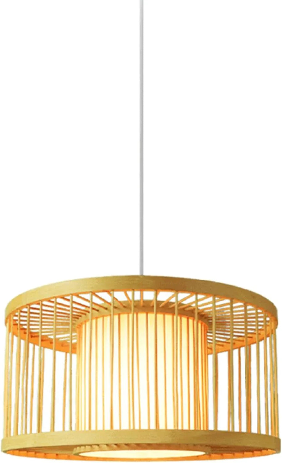 Audara-16-inch Boho Light Fixtures Ceiling Woven Pendant Light Crafted from Rattan and Faux Leather Fabric Suitable for Bedrooms, Hotels, Studies, and Various Spaces Pendant Chandelier