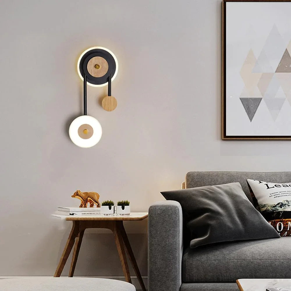 Audara-Postmodern Creative Background Wall Wall Lamp Simple Living Room LED Wall Lights Bedroom Bedside Ambience Sconces Aisle Corridor Entrance Mounted Lighting Fixture