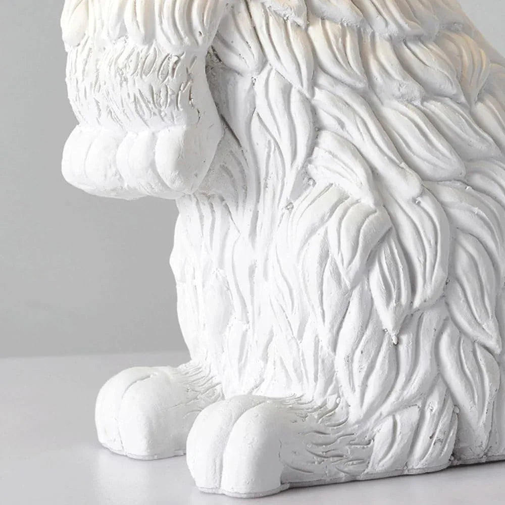 Audara-Postmodern Creative Children's Room Bedroom Desk Light Simple White Rabbit Shape Resin Desk Lamp Living Room Study Room Background Wall Table Lamp Showroom Showcase Club Lighting Fixture
