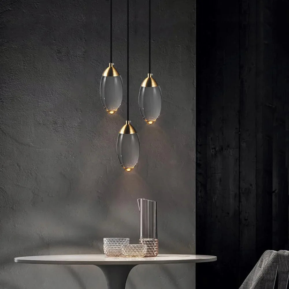 Audara-Crystal Pendant Light, 3.5 Inches, Small Decorative Pendant Light, Modern And Light Luxury Style, Suitable For Lighting In Various Places Such As Bedrooms, Hotels, Restaurants, Kitchen Islands,