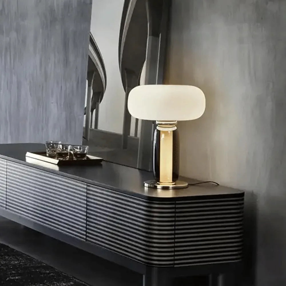 Audara-Modern Simple Bedroom Bedside Desk Light Luxury Living Room Office Study Room Desk Lamp Scandinavian Glass Table Lamp Cafe Hotel B&B Club Mall Farmhouse Restaurant Lighting Fixture