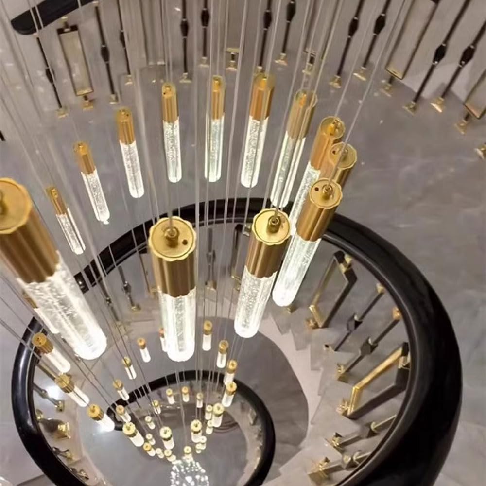 Audara - Suspension Luxe Pivotante Villa Appartement Source de Lumière Multiple Spot Cristal Lustre Hôtel Centre Commercial Comptoir de Réception Restaurant Café Ferme Rustique Luminaire