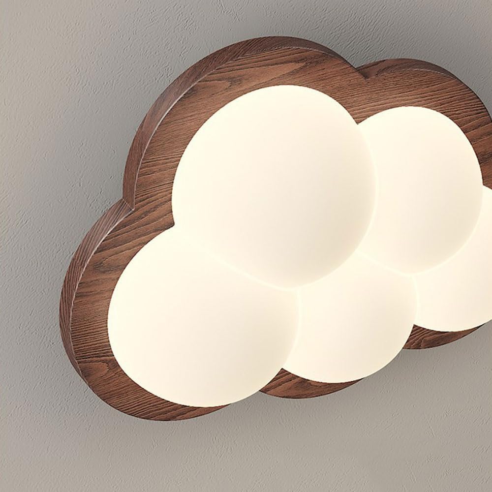Audara-Modern Creative Solid Wood Wall Lamp Nordic Simple Children's Bedroom Bedside Wall Lights LED Tricolor Full Spectrum Eye Protection Wall Sconces Suitable for Study Hallway Lighting Fixture
