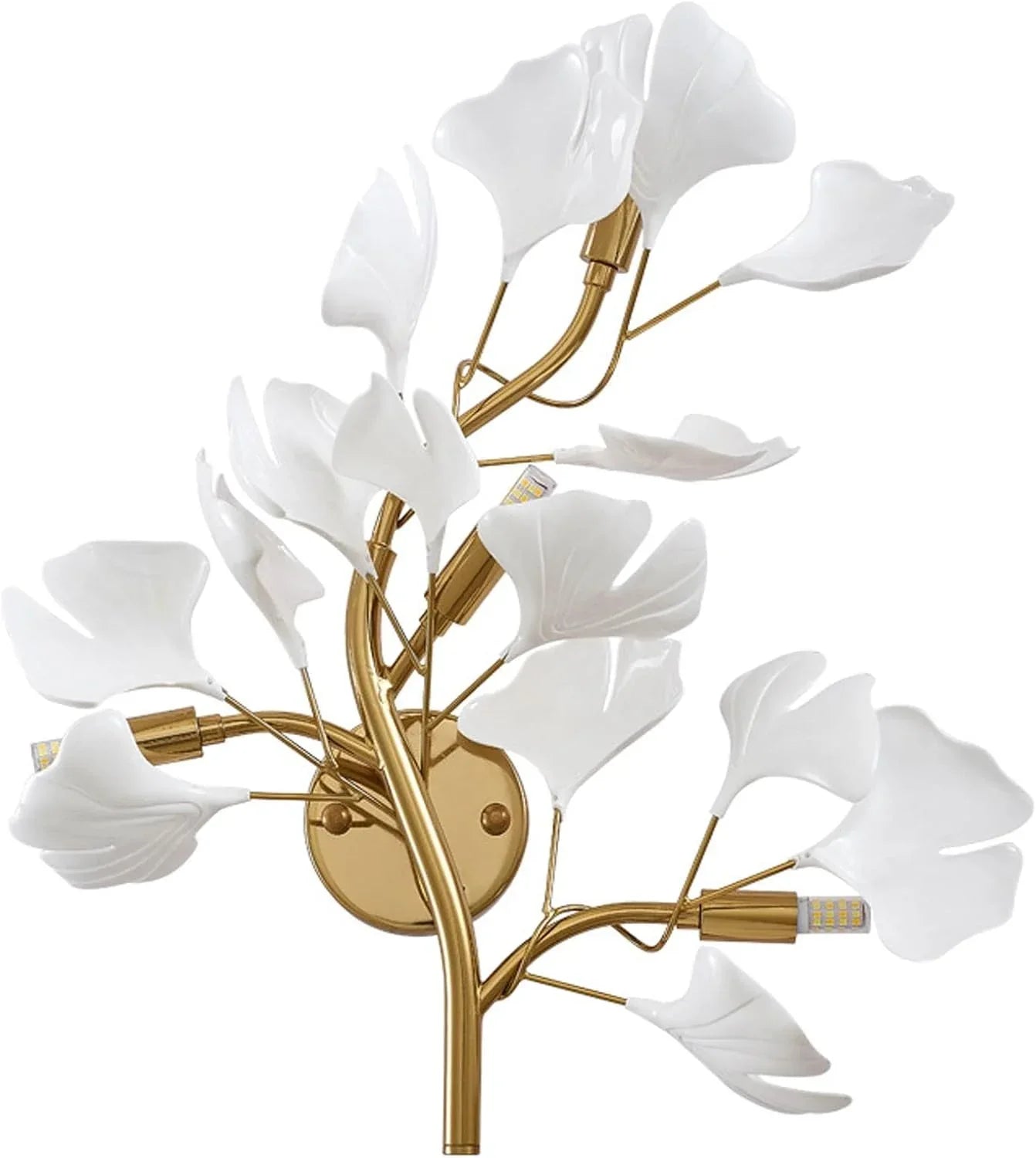 Audara-Creative Leaf Wall Light Bedside, Balcony, G9 Wall Sconce Modern Minimalist Corridor Wall Lamp Living Room Feature Wall Light Fixtures