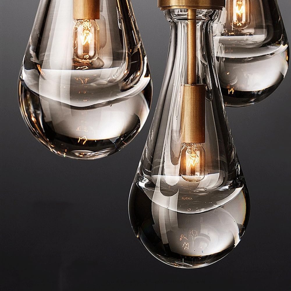Audara-This 4.7-inch Crystal Pendant Light Features A Retro Industrial Style And Is Suitable For Various Settings Including Bedrooms, Hotels, Studies, Restaurants, Cafes, Kitchens, Islands, And Entryw